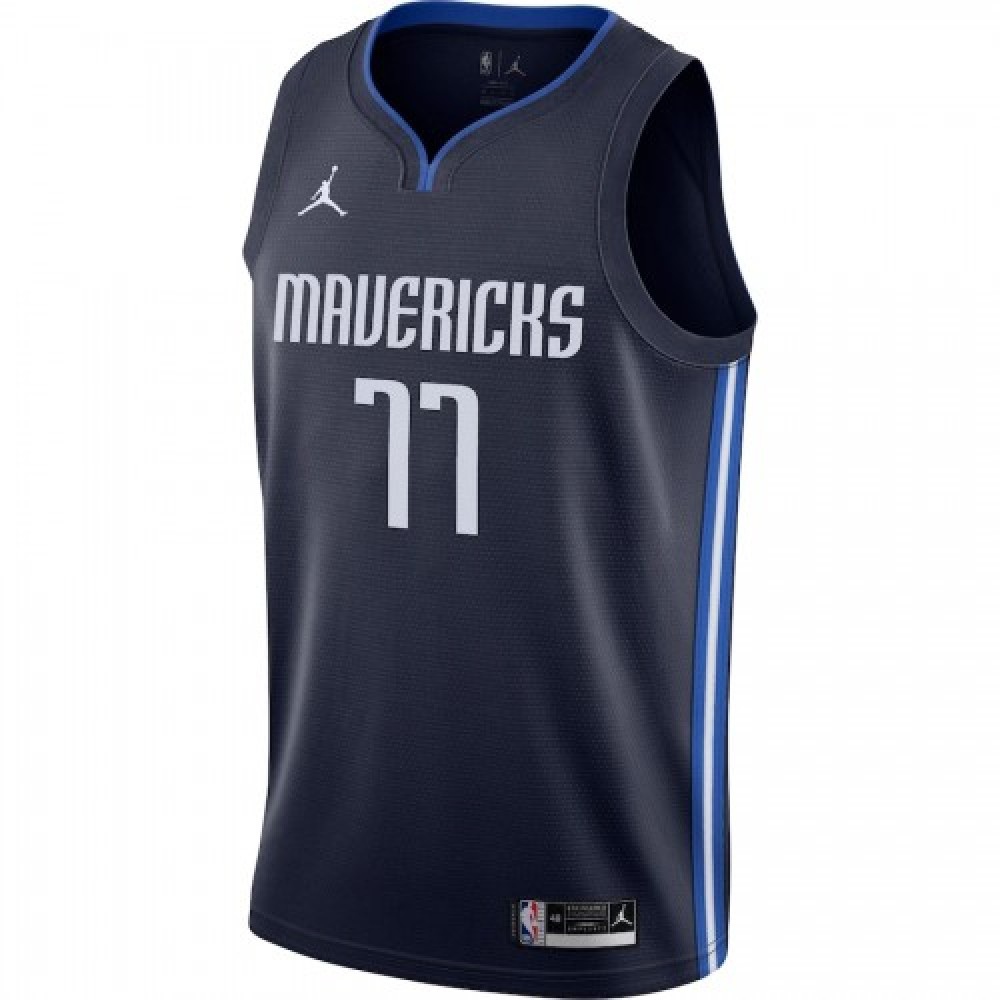 Men's Dallas Mavericks Luka Doncic #77 Jordan Navy 2020/21 Swingman Jersey - Statement Edition-Pro Kit Vault | Brand New 26/27 Sports Jerseys